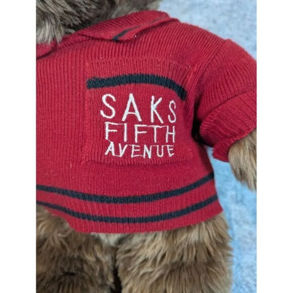 VTG Saks‎ Fifth Avenue Teddy Bear Plush 1997